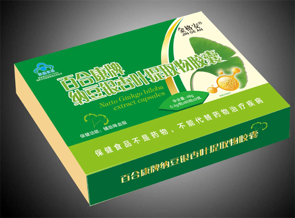 百合康牌納豆銀杏葉提取物膠囊